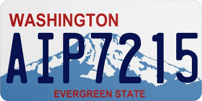 WA license plate AIP7215