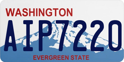 WA license plate AIP7220