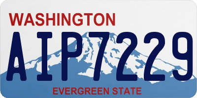 WA license plate AIP7229