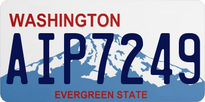 WA license plate AIP7249