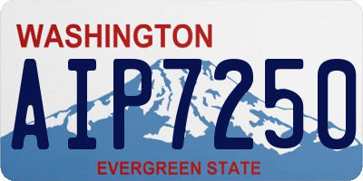 WA license plate AIP7250