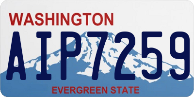 WA license plate AIP7259