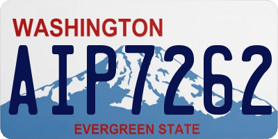 WA license plate AIP7262