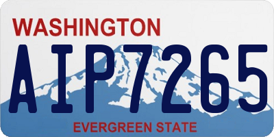 WA license plate AIP7265