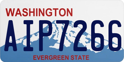 WA license plate AIP7266