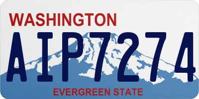 WA license plate AIP7274