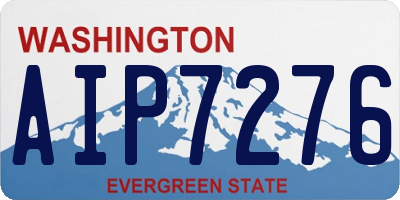 WA license plate AIP7276