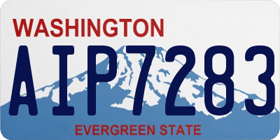 WA license plate AIP7283