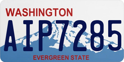 WA license plate AIP7285