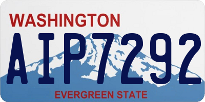 WA license plate AIP7292
