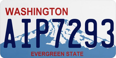 WA license plate AIP7293
