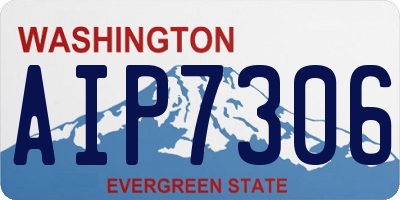 WA license plate AIP7306