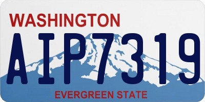 WA license plate AIP7319