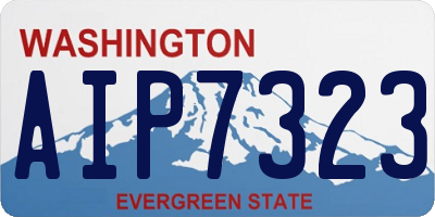 WA license plate AIP7323