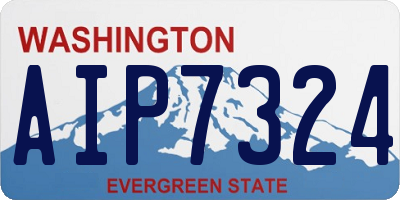 WA license plate AIP7324