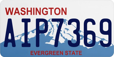 WA license plate AIP7369