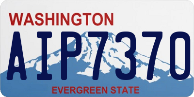WA license plate AIP7370