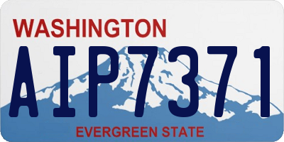 WA license plate AIP7371