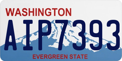 WA license plate AIP7393