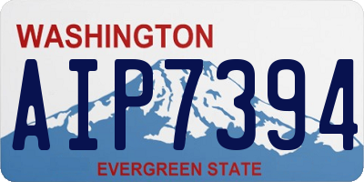 WA license plate AIP7394