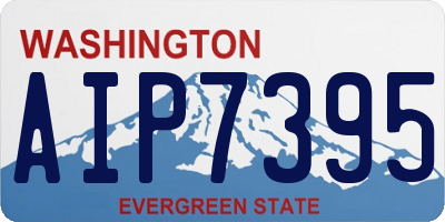 WA license plate AIP7395