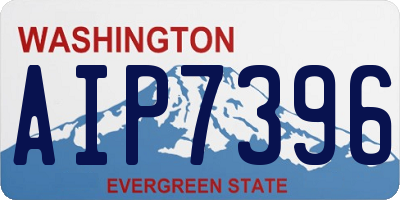 WA license plate AIP7396