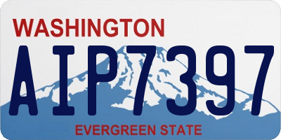 WA license plate AIP7397