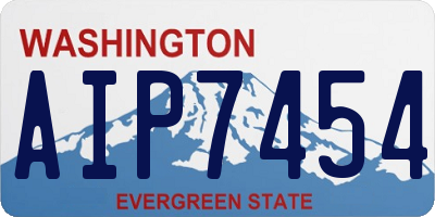 WA license plate AIP7454