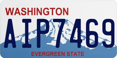 WA license plate AIP7469