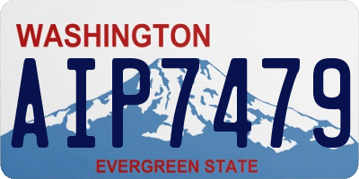 WA license plate AIP7479