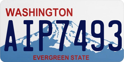 WA license plate AIP7493