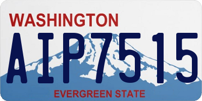 WA license plate AIP7515