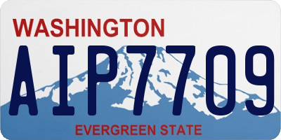 WA license plate AIP7709