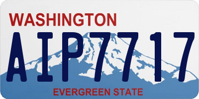 WA license plate AIP7717