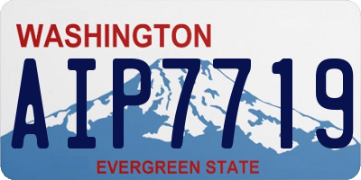 WA license plate AIP7719