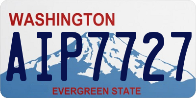 WA license plate AIP7727