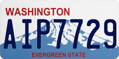 WA license plate AIP7729
