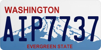 WA license plate AIP7737