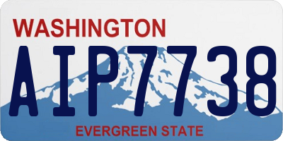 WA license plate AIP7738