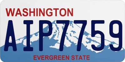 WA license plate AIP7759