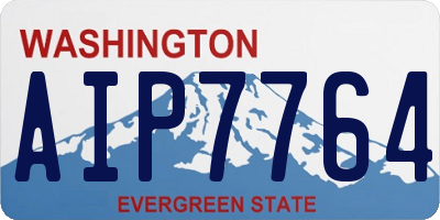 WA license plate AIP7764