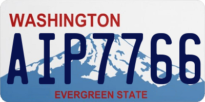 WA license plate AIP7766