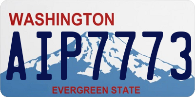 WA license plate AIP7773
