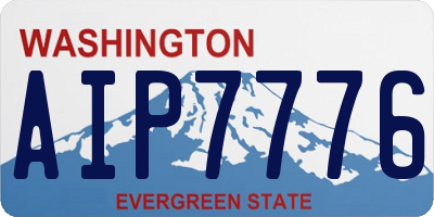 WA license plate AIP7776