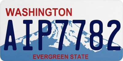 WA license plate AIP7782