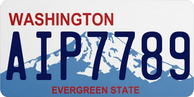 WA license plate AIP7789