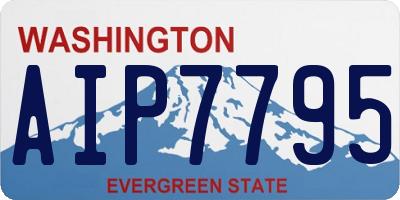 WA license plate AIP7795