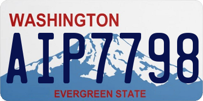WA license plate AIP7798