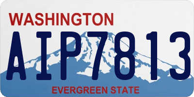 WA license plate AIP7813