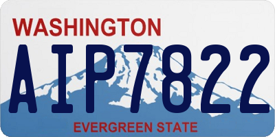 WA license plate AIP7822